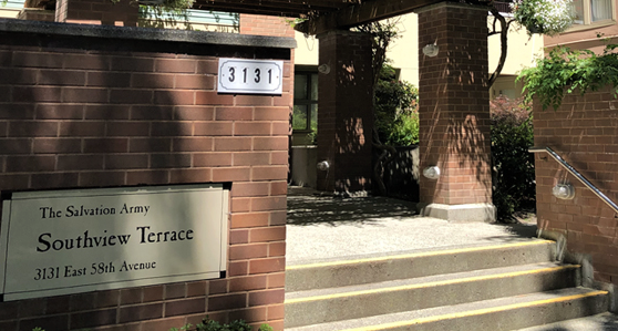 main entrance of building